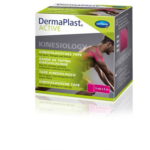 DERMAPLAST Active Kinesiology Tape 5 cmx5 m pink